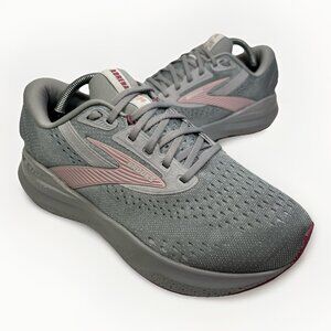 Brooks Adrenaline GTS 24 Womens Size 9.5 EE (X-Wide) Alloy White Zephyr Sneakers